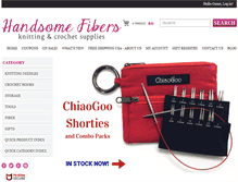 Tablet Screenshot of handsomefibers.com